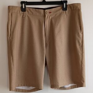 Burnside Men's Tan Flat Front Shorts